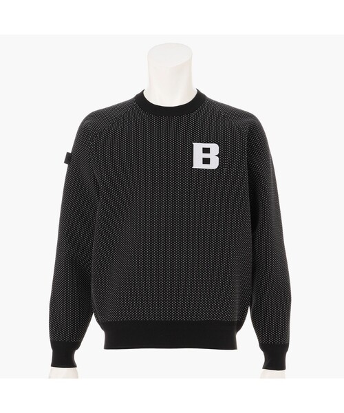 BRIEFING(ブリーフィング)の「【BRIEFING公式】MEN’S BIRDS EYE KNIT CREWNECK(ニット/軽量/遮熱/GOLF/ゴルフ)(ニット/セーター・メンズ・ブラウン系その他6/ホワイト/ネイビー/ブラック・M/L/XL/S)」の2枚目の写真