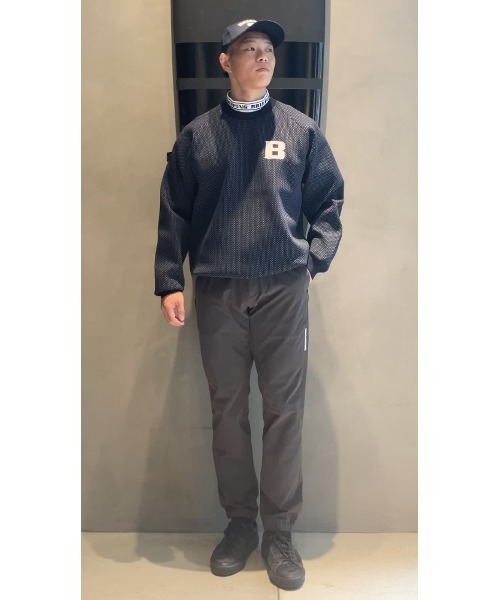 BRIEFING(ブリーフィング)の「【BRIEFING公式】MEN’S BIRDS EYE KNIT CREWNECK(ニット/軽量/遮熱/GOLF/ゴルフ)(ニット/セーター・メンズ・ブラウン系その他6/ホワイト/ネイビー/ブラック・M/L/XL/S)」の4枚目の写真