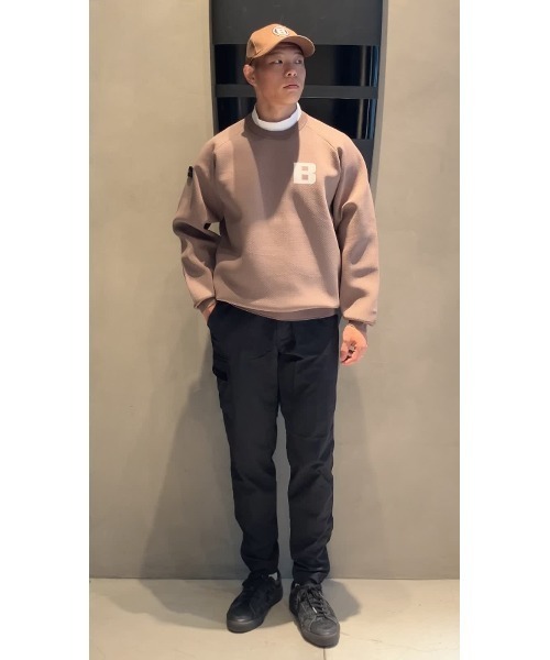 BRIEFING(ブリーフィング)の「【BRIEFING公式】MEN’S BIRDS EYE KNIT CREWNECK(ニット/軽量/遮熱/GOLF/ゴルフ)(ニット/セーター・メンズ・ブラウン系その他6/ホワイト/ネイビー/ブラック・M/L/XL/S)」の3枚目の写真
