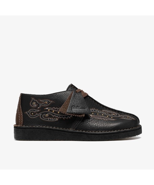 CLARKS ORIGINALS ブラック モカシン Desert Trek. / レディース デザートトレック（ブラックインタレスト