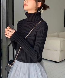 HIGH NECK SHORT KNIT（ハイネックショートニット）
