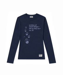 セミクロップド 5palms 長袖Tシャツ [ネイビー]