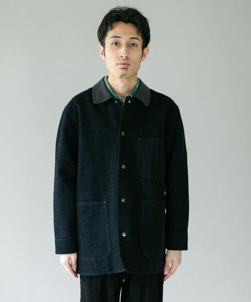 URBAN RESEARCH DOORS(アーバンリサーチドアーズ)の「インディゴモール ミドルワークジャケット(カバーオール・メンズ・オリーブ/ネイビー・LARGE/MEDIUM)」の17枚目の写真