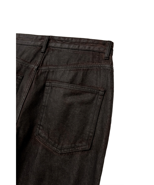 YOUCHE PRET A PORTER(ユッシュプレタポルテ)の「SI ハンドコート加工 ストレートデニム バーントブラック(デニムパンツ・メンズ・その他・MEDIUM/LARGE)」の9枚目の写真