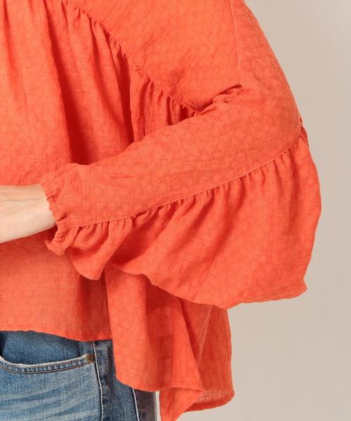 Another Edition（アナザーエディション）の「KiiRAジョーゼットシャツ/KiiRA GATHRED SHT◆（シャツ/ブラウス・レディース・ホワイト/レッド/ベージュ・FREE）」の14枚目の写真