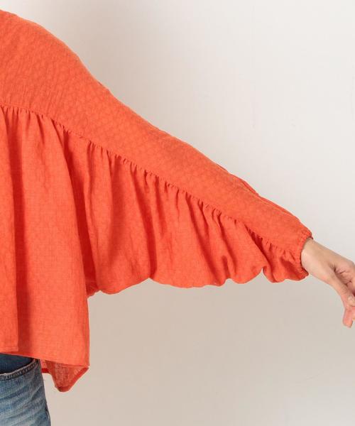 Another Edition（アナザーエディション）の「KiiRAジョーゼットシャツ/KiiRA GATHRED SHT◆（シャツ/ブラウス・レディース・ホワイト/レッド/ベージュ・FREE）」の11枚目の写真