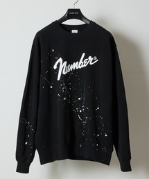 NUMBER (N)INE（ナンバーナイン）の「HAND PAINTED PRINTED CLASSIC CREWNECK SWEATSHIRT / ハンドペイント  クラシック ロゴ プリント クルーネック スウェット（スウェット）」