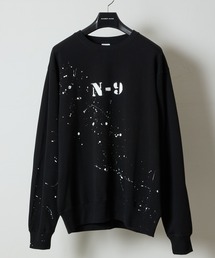 NUMBER (N)INE（ナンバーナイン）の「HAND PAINTED PRINTED CLASSIC CREWNECK SWEATSHIRT / ハンドペイント  クラシック ロゴ プリント クルーネック スウェット（スウェット）」
