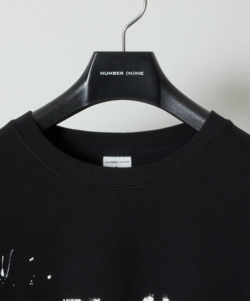 HAND PAINTED PRINTED CLASSIC CREWNECK SWEATSHIRT / ハンドペイント