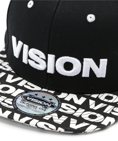 VENCEEXCHANGE（ヴァンスエクスチェンジ）の「Kids VISION刺繍ベースボールキャップ            （キャップ・キッズ・ブラック/ホワイト・FREE）」の6枚目の写真