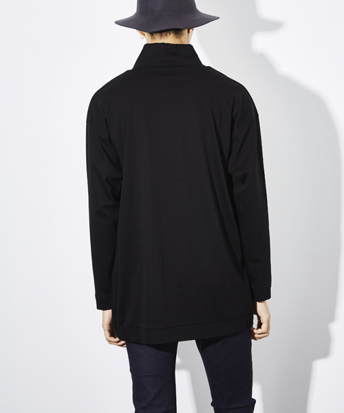 STUDIOUS(ステュディオス)の「ビッグシルエットオフタートル(Tシャツ/カットソー・メンズ・ブラック/ベージュ・3/1/2)」の14枚目の写真