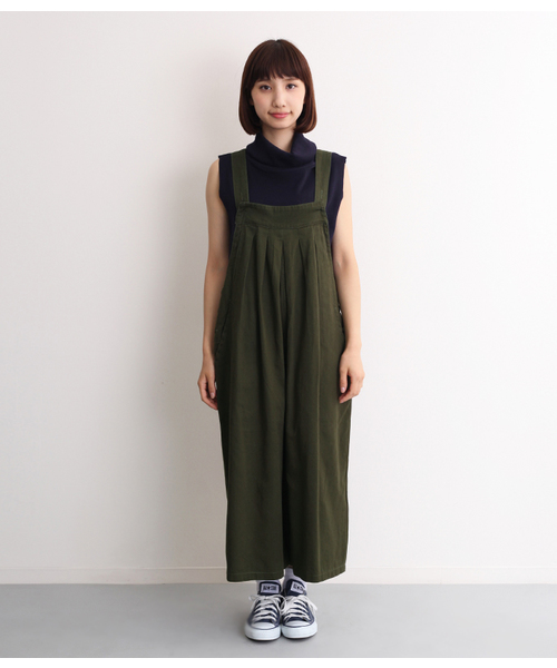MERLOT(メルロー)の「フロントタックオーバーオールパンツサロペット2097(サロペット/オーバーオール・レディース・ベージュ系その他/ネイビー/ブラック/グリーン系その他/ベージュ/カーキ/キャメル/アイボリー・FREE)」の6枚目の写真