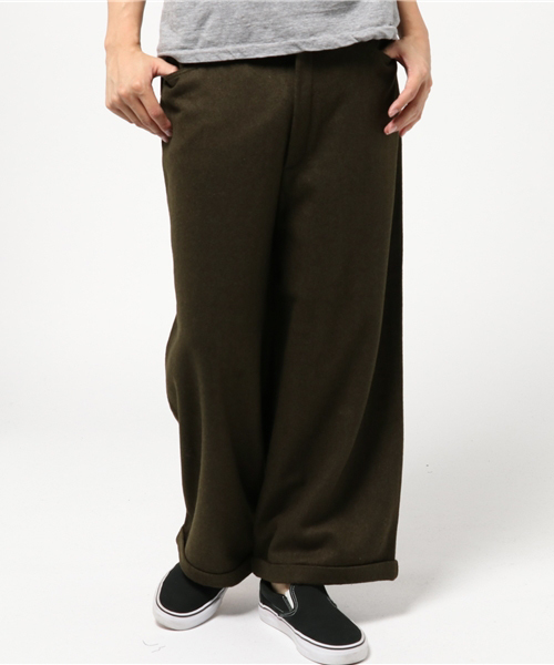 rovtski（ロフトスキー）の「rovtski 【トレンドのワイドパンツ】 ウールガウチョパンツ/8B15092601（その他パンツ・メンズ・グレー/ブラック/カーキ・MEDIUM/LARGE）」の3枚目の写真