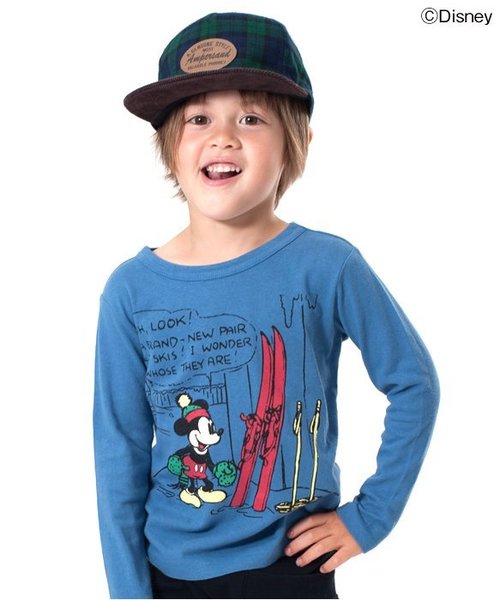F.O.KIDS(エフオーキッズ)の「Disney(ディズニー)4柄ミッキーTシャツ(Tシャツ/カットソー・キッズ・グレー/イエロー/ブルー/キナリ・90/80/130/100/120/110/140/95)」の4枚目の写真