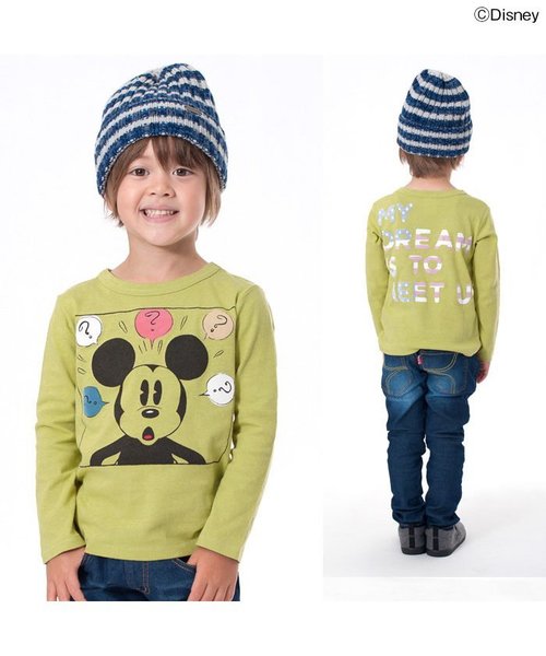 F.O.KIDS(エフオーキッズ)の「Disney(ディズニー)4柄ミッキーTシャツ(Tシャツ/カットソー・キッズ・グレー/イエロー/ブルー/キナリ・90/80/130/100/120/110/140/95)」の15枚目の写真