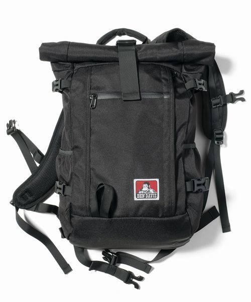 BEN DAVIS ORIGINALS（ベンデイビスオリジナルス）の「BEN DAVIS ROLL-TOP DAYPACK ベンデイビス　リュック（バックパック/リュック・メンズ・ネイビー/ブラック・FREE）」の2枚目の写真