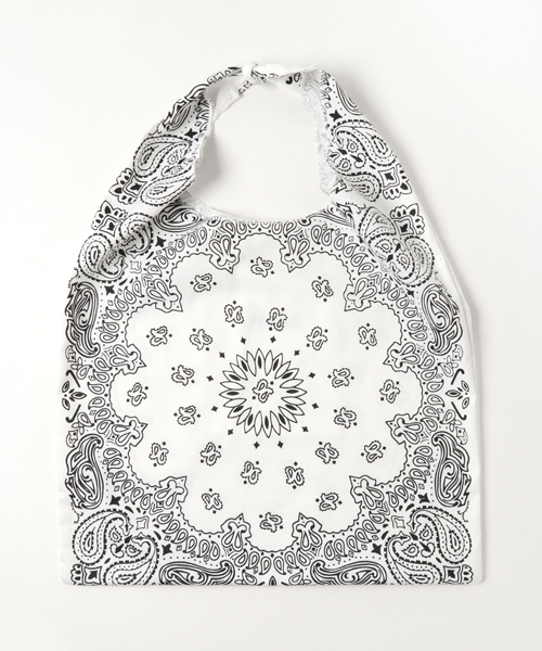 WEGO（ウィゴー）の「WEGO/ペイズリートートバッグ（トートバッグ・レディース・ネイビー/レッド/ホワイト/ブラック/サックスブルー/イエロー/オレンジ/パープル/グリーン/ライトピンク・FREE）」の21枚目の写真