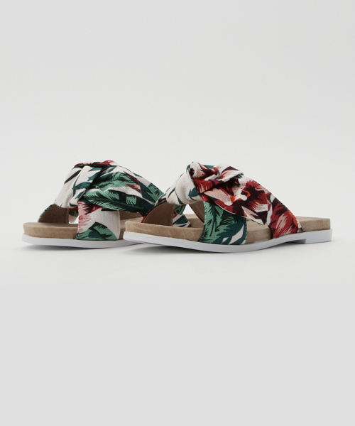 ORiental TRaffic（オリエンタルトラフィック）の「春夏新作★リボンサンダル★7215（サンダル・レディース・ガンメタ/ブラック/レインボー・LL/S/L/M）」の10枚目の写真