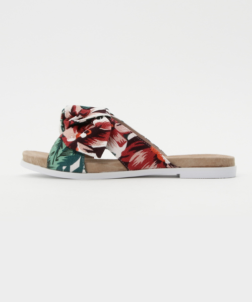 ORiental TRaffic（オリエンタルトラフィック）の「春夏新作★リボンサンダル★7215（サンダル・レディース・ガンメタ/ブラック/レインボー・LL/S/L/M）」の4枚目の写真