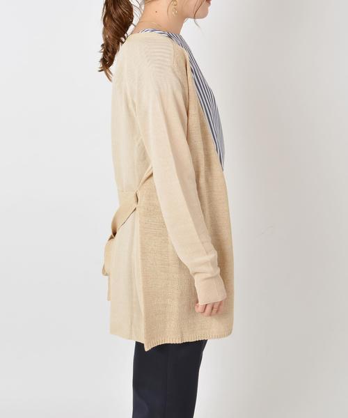 SHIPS(シップス)の「コットンレーヨンペーパーリボンカーディガン◇(カーディガン/ボレロ・レディース・オフホワイト/カーキ/ブラウン・ONE SIZE)」の6枚目の写真