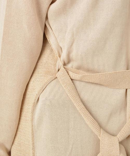 SHIPS(シップス)の「コットンレーヨンペーパーリボンカーディガン◇(カーディガン/ボレロ・レディース・オフホワイト/カーキ/ブラウン・ONE SIZE)」の9枚目の写真