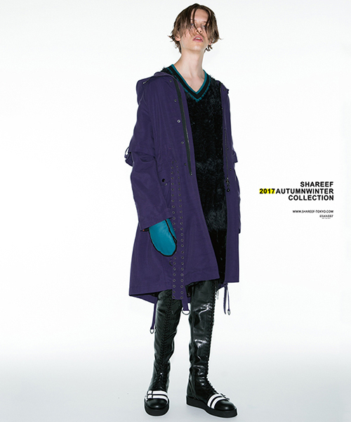 SHAREEF(シャリーフ)の「RACEUP KNEE-HIGH BOOTS(ブーツ・メンズ・ブラック・1/2/3)」の5枚目の写真