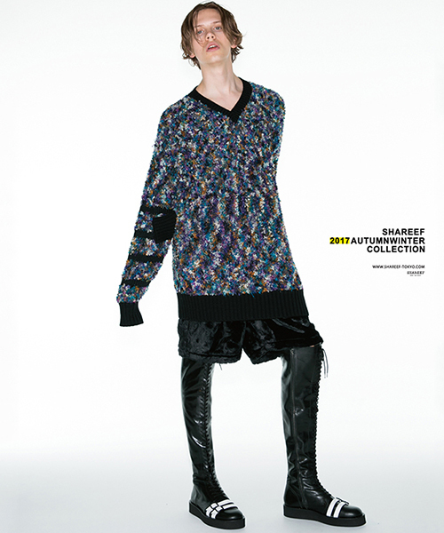 SHAREEF(シャリーフ)の「RACEUP KNEE-HIGH BOOTS(ブーツ・メンズ・ブラック・1/2/3)」の6枚目の写真