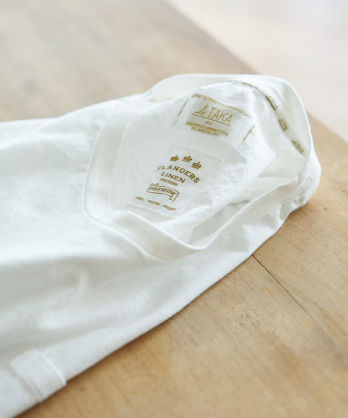 A.TAKA(アタカ)の「POCKET TEE(Tシャツ/カットソー・メンズ・チャコール/ホワイト/グリーン・2/3/1/4)」の16枚目の写真