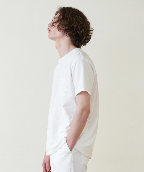 A.TAKA(アタカ)の「POCKET TEE(Tシャツ/カットソー・メンズ・チャコール/ホワイト/グリーン・2/3/1/4)」の14枚目の写真
