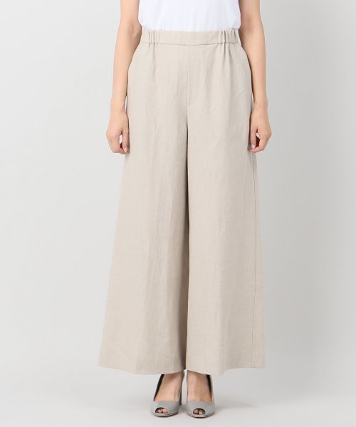 plage（プラージュ）の「Linen ワイドパンツ◆（その他パンツ・レディース・アイボリー/マルチ・38/36）」の2枚目の写真