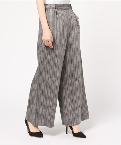 plage（プラージュ）の「Linen ワイドパンツ◆（その他パンツ・レディース・アイボリー/マルチ・38/36）」の13枚目の写真