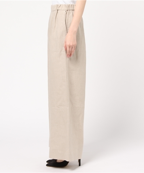 plage（プラージュ）の「Linen ワイドパンツ◆（その他パンツ・レディース・アイボリー/マルチ・38/36）」の4枚目の写真
