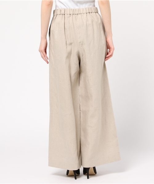 plage（プラージュ）の「Linen ワイドパンツ◆（その他パンツ・レディース・アイボリー/マルチ・38/36）」の5枚目の写真