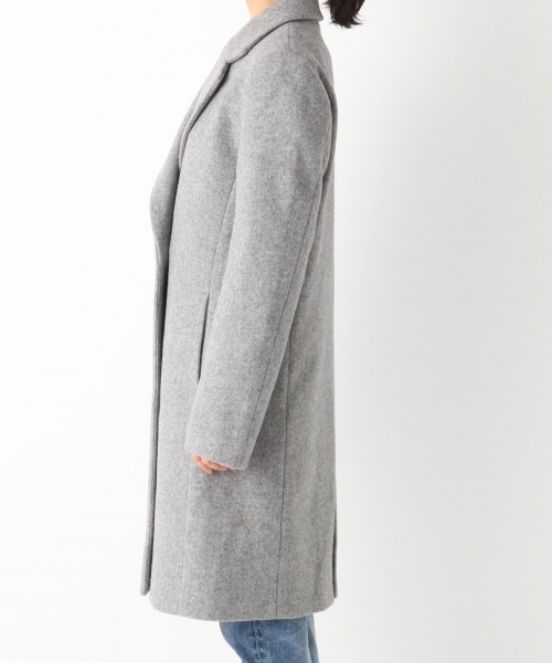 A part by（アパートバイ）の「casheepWチェスターコート 759745 （チェスターコート・レディース・ブラウン/ブラック/ライトブルー/グレー・LARGE/MEDIUM）」の6枚目の写真