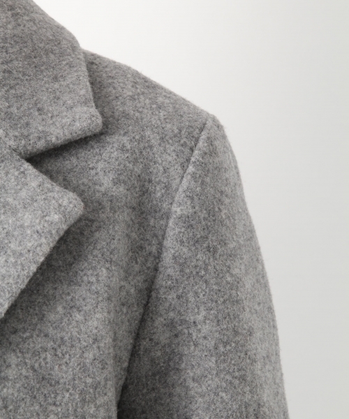 A part by（アパートバイ）の「casheepWチェスターコート 759745 （チェスターコート・レディース・ブラウン/ブラック/ライトブルー/グレー・LARGE/MEDIUM）」の9枚目の写真