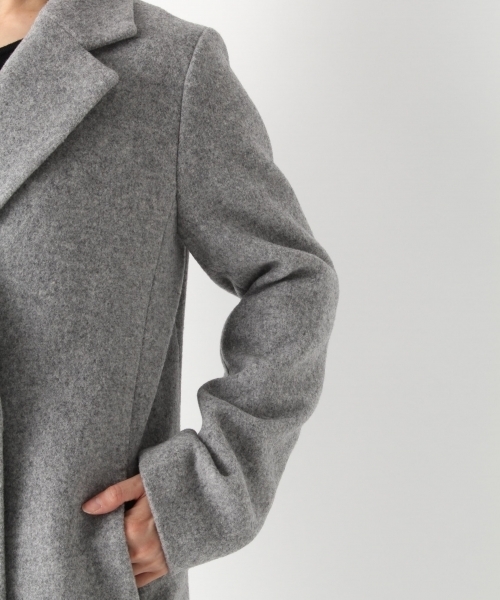 A part by（アパートバイ）の「casheepWチェスターコート 759745 （チェスターコート・レディース・ブラウン/ブラック/ライトブルー/グレー・LARGE/MEDIUM）」の10枚目の写真