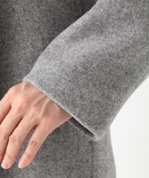 A part by（アパートバイ）の「casheepWチェスターコート 759745 （チェスターコート・レディース・ブラウン/ブラック/ライトブルー/グレー・LARGE/MEDIUM）」の11枚目の写真