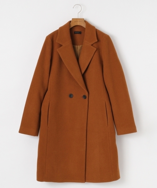 A part by（アパートバイ）の「casheepWチェスターコート 759745 （チェスターコート・レディース・ブラウン/ブラック/ライトブルー/グレー・LARGE/MEDIUM）」の21枚目の写真