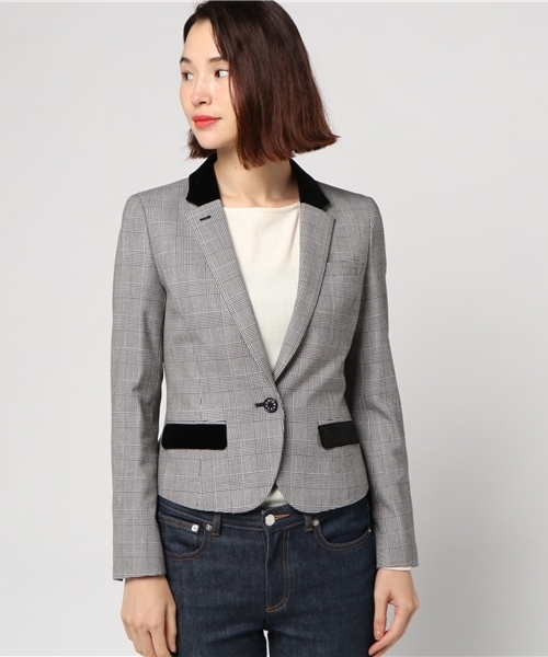 LOVELESS(ラブレス)の「◆雑誌掲載◆【LOVELESS】WOMENS ウォームグレンチェックジャケット(テーラードジャケット・レディース・トップグレー・34/36)」の7枚目の写真