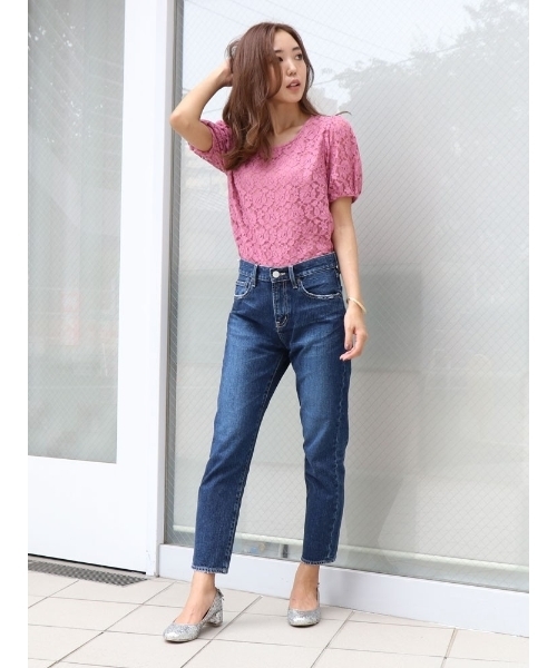 dazzlin(ダズリン)の「ORIGINAL BOYS DENIM(デニムパンツ・レディース・ライトブルー/ブルー・23inch/25inch/24inch/26inch)」の4枚目の写真
