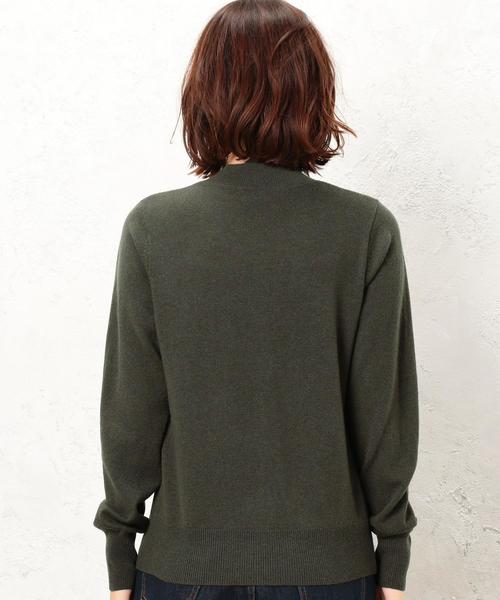 green label relaxing（グリーンレーベルリラクシング）の「KF ウールカシミヤ カタアゼxテンジク ハイネックニット ◆（ニット/セーター・レディース・ライトブルー/ベージュ/ネイビー/オフホワイト/オリーブ/イエロー・FREE）」の16枚目の写真