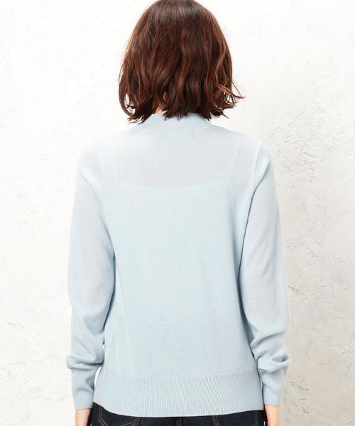 green label relaxing（グリーンレーベルリラクシング）の「KF ウールカシミヤ カタアゼxテンジク ハイネックニット ◆（ニット/セーター・レディース・ライトブルー/ベージュ/ネイビー/オフホワイト/オリーブ/イエロー・FREE）」の18枚目の写真