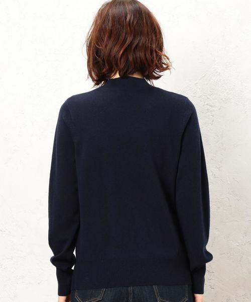 green label relaxing（グリーンレーベルリラクシング）の「KF ウールカシミヤ カタアゼxテンジク ハイネックニット ◆（ニット/セーター・レディース・ライトブルー/ベージュ/ネイビー/オフホワイト/オリーブ/イエロー・FREE）」の20枚目の写真