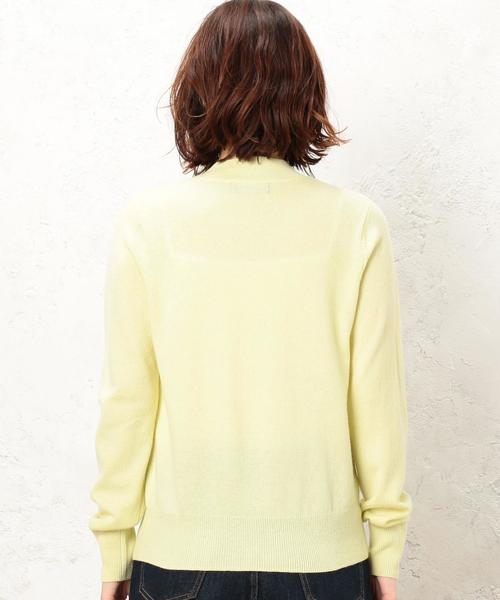 green label relaxing（グリーンレーベルリラクシング）の「KF ウールカシミヤ カタアゼxテンジク ハイネックニット ◆（ニット/セーター・レディース・ライトブルー/ベージュ/ネイビー/オフホワイト/オリーブ/イエロー・FREE）」の22枚目の写真