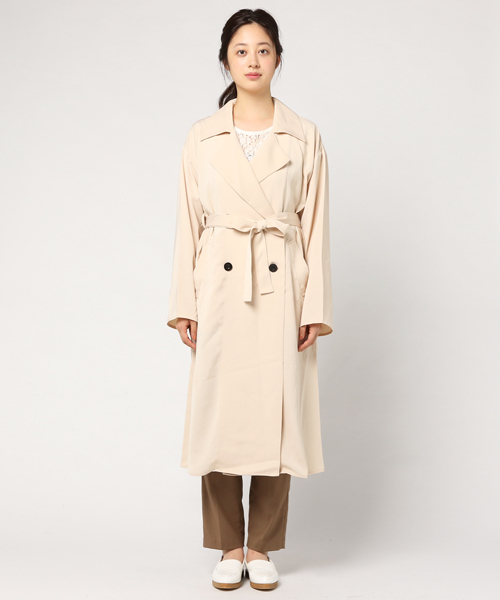 MURUA(ムルーア)の「オーバールーズテロンチ(トレンチコート・レディース・ベージュ・FREE)」の2枚目の写真