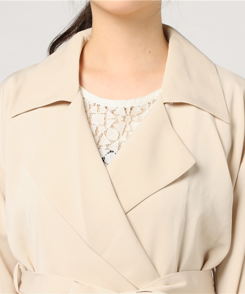 MURUA(ムルーア)の「オーバールーズテロンチ(トレンチコート・レディース・ベージュ・FREE)」の5枚目の写真