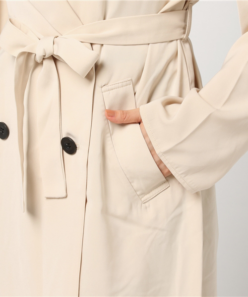 MURUA(ムルーア)の「オーバールーズテロンチ(トレンチコート・レディース・ベージュ・FREE)」の7枚目の写真