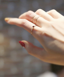 【誕生石】K10 カラーストーン リング