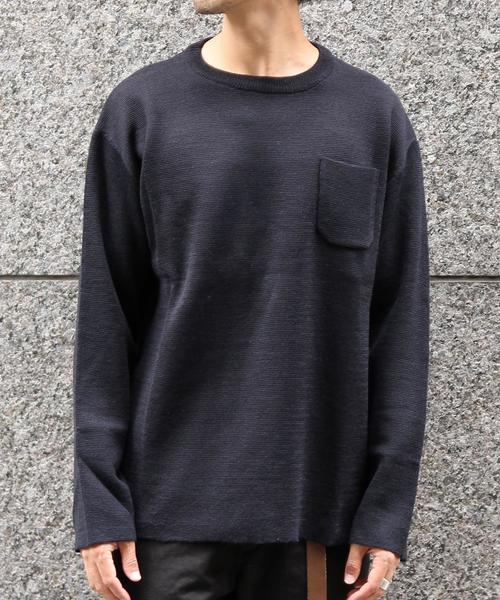 coen(コーエン)の「ミラノリブクルーネックニット(ニット/セーター・メンズ・ネイビー/オフホワイト・X-LARGE/LARGE/MEDIUM/SMALL)」の15枚目の写真