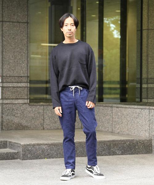 coen(コーエン)の「ミラノリブクルーネックニット(ニット/セーター・メンズ・ネイビー/オフホワイト・X-LARGE/LARGE/MEDIUM/SMALL)」の12枚目の写真